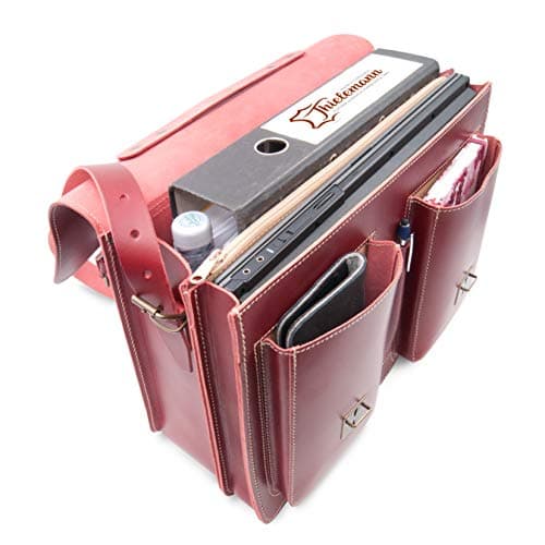 cartable cuir spacieux pour maitresse d'école