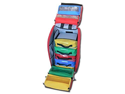 Compartimentation du sac à dos médical ambulancier