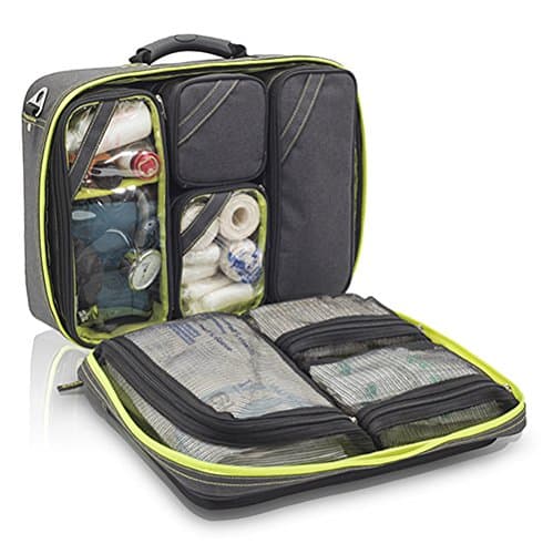 Mallette infirmier avec organisation modulable grâce au velcro des compartiments amovibles