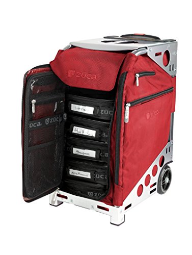 Valise trolley maquillage pro hi tech Zuca rouge