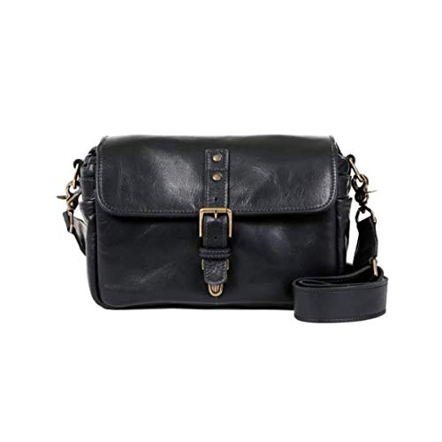 Caméra bag sac photo bandoulière, en cuir noir