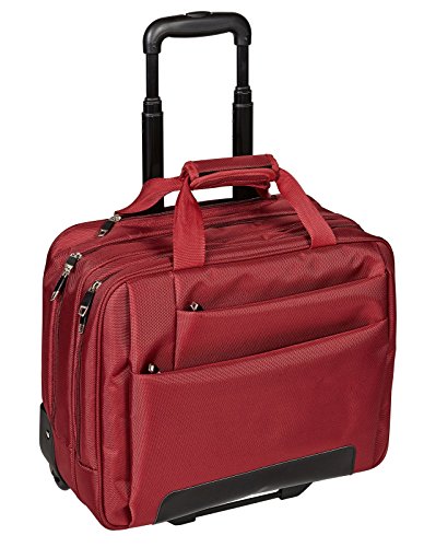 Cartable à roulettes rouge pour femme Dermata