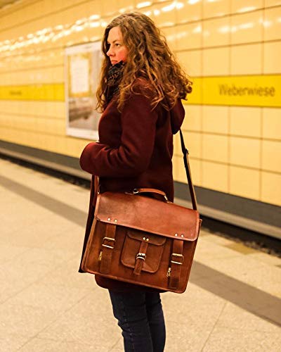 Cartable en cuir vintage Berliner Bags pour enseignante