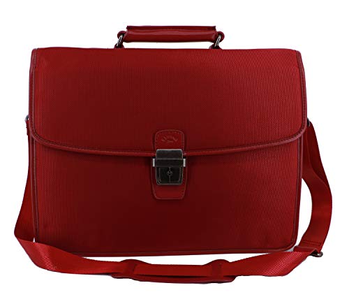 Cartable Katana pour femme en nylon résistant rouge avec 3 soufflets