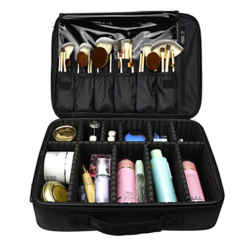 Organisation optimale et personnelle de vos maquillages et cosmétiques avec ces cloisons modulables pour cette valise mallette pour cosmétiques.