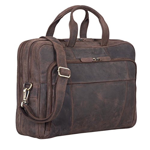 "Jaron" le sac bandoulière en cuir marron pour prof bon rapport qualité prix