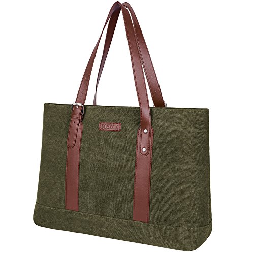 Sac cabas femme en toile verte et simili cuir petit prix