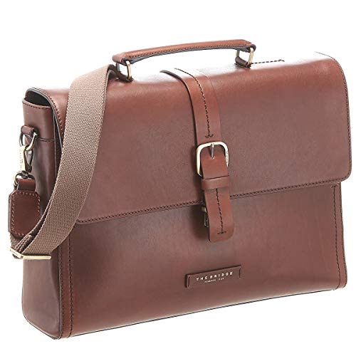 Cartable Serviette pour avocat en cuir cognac The bridge