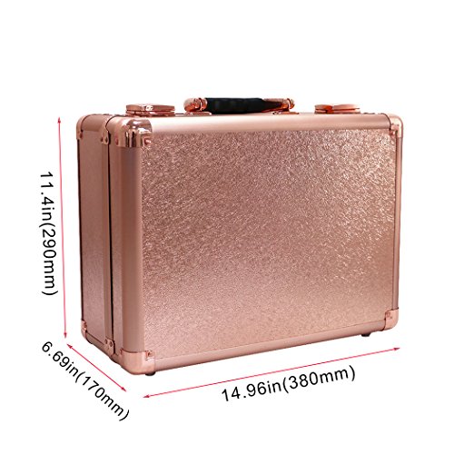 valise maquillage pro glamour Luvodi rose poudrée