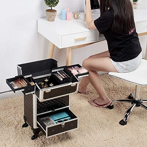 Ranger, stocker son maquillage à la maison ou en salon avec une valise maquillage trolley